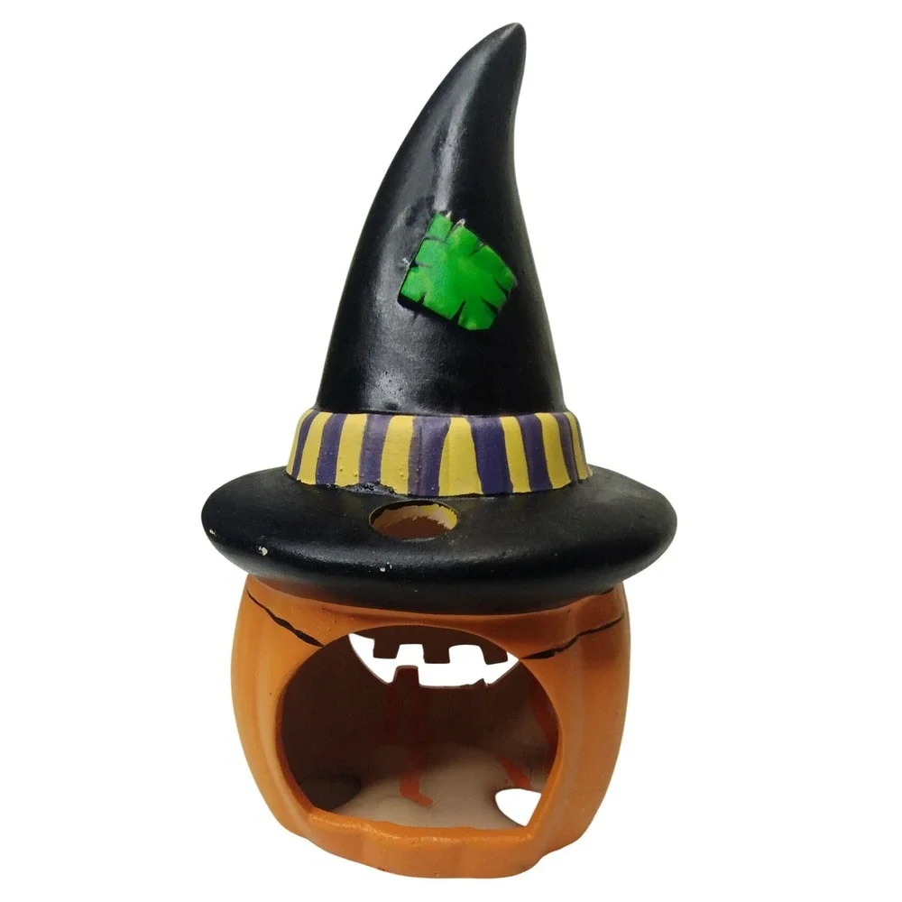 Halloween Pumpkin Witch Hat Light Up Decor‎ Spain's Inc Vintage Decoration